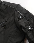 Giacca moto quattro stagioni con protezioni discovery nera
