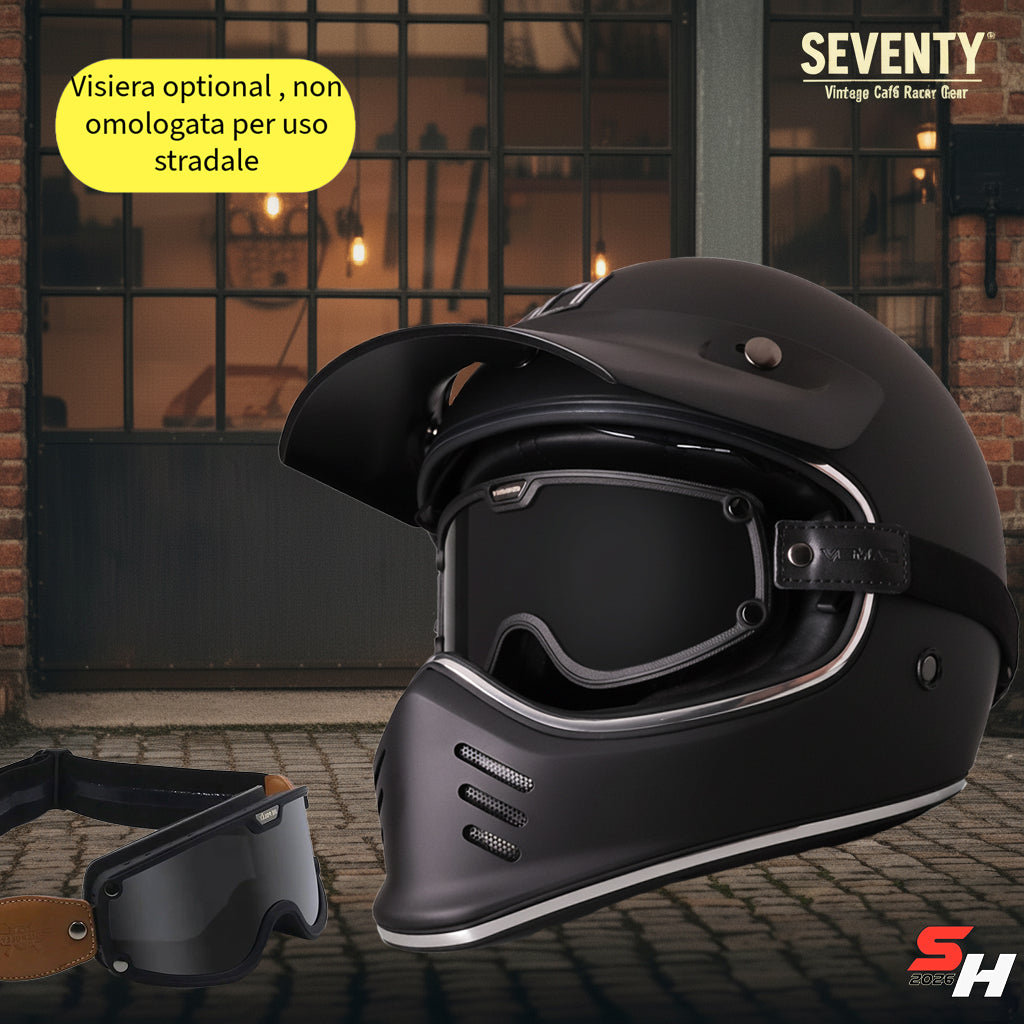 Capacete Seventy em preto mate