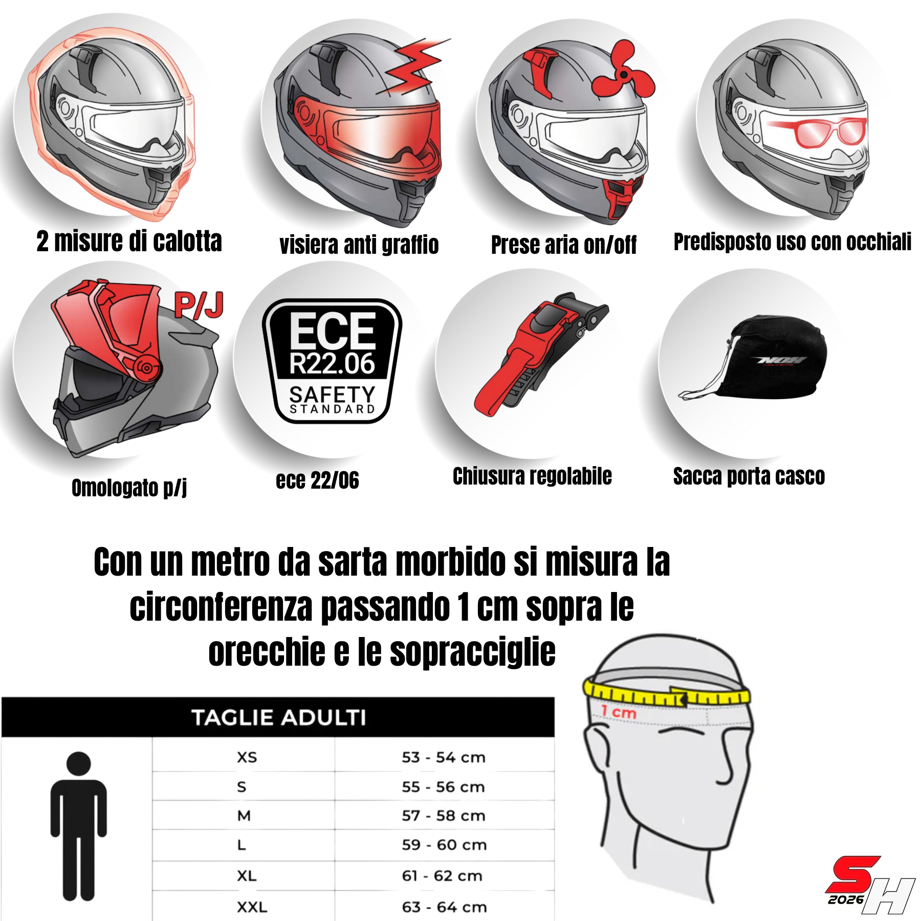 Casco modulare n 968
