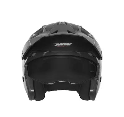 Jet helmet with matt black visor