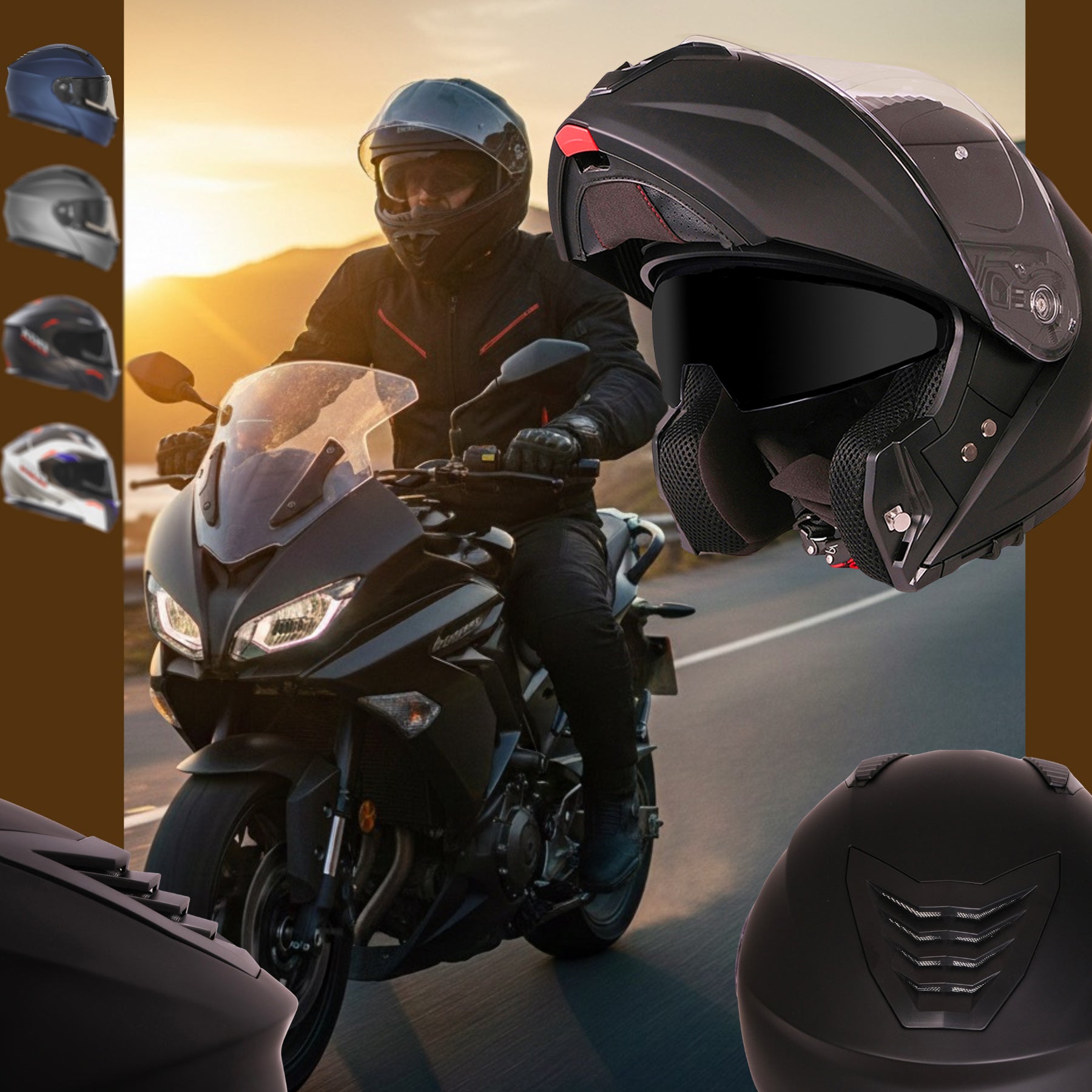 Casco modulare n 968