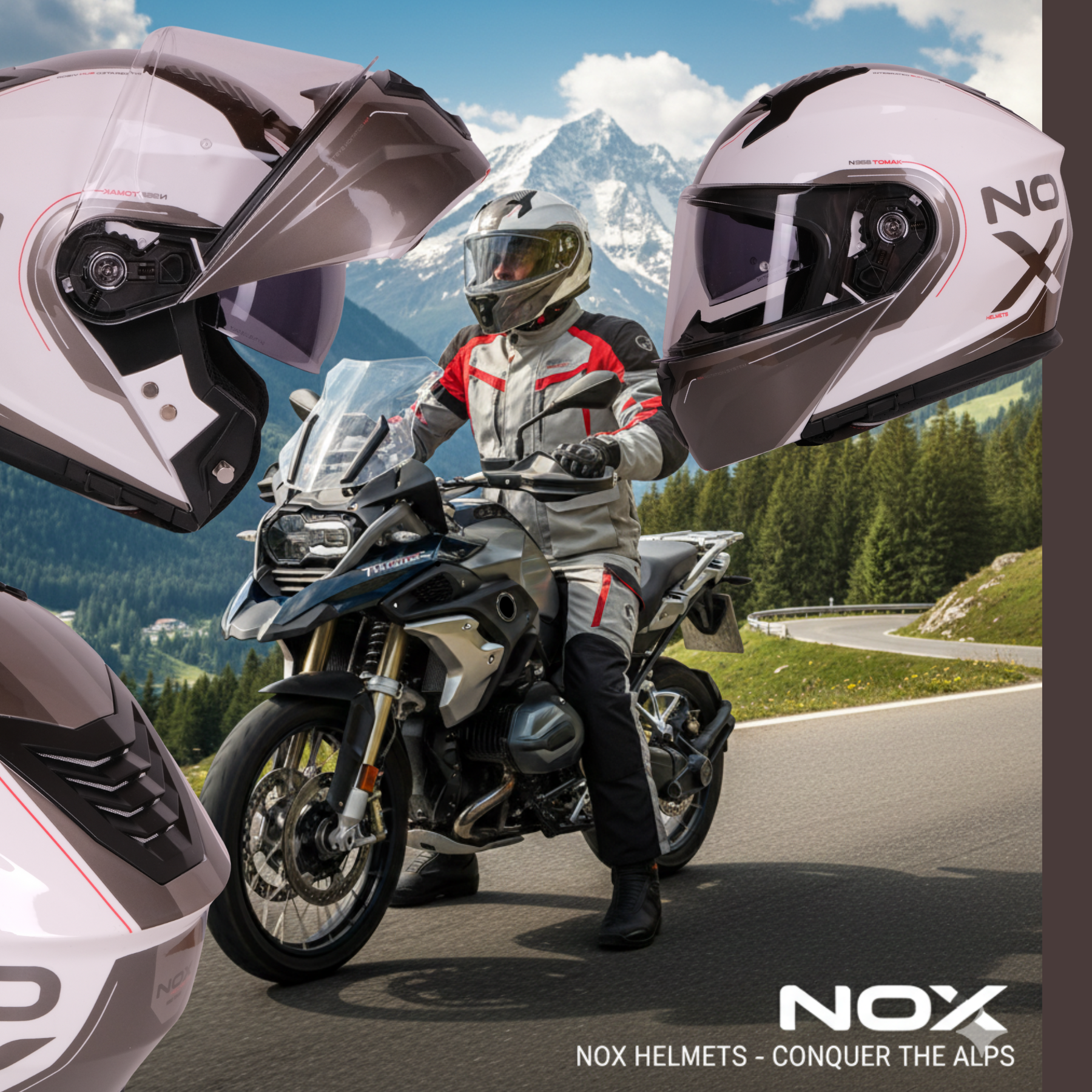 Casco modulare n 968 tomak